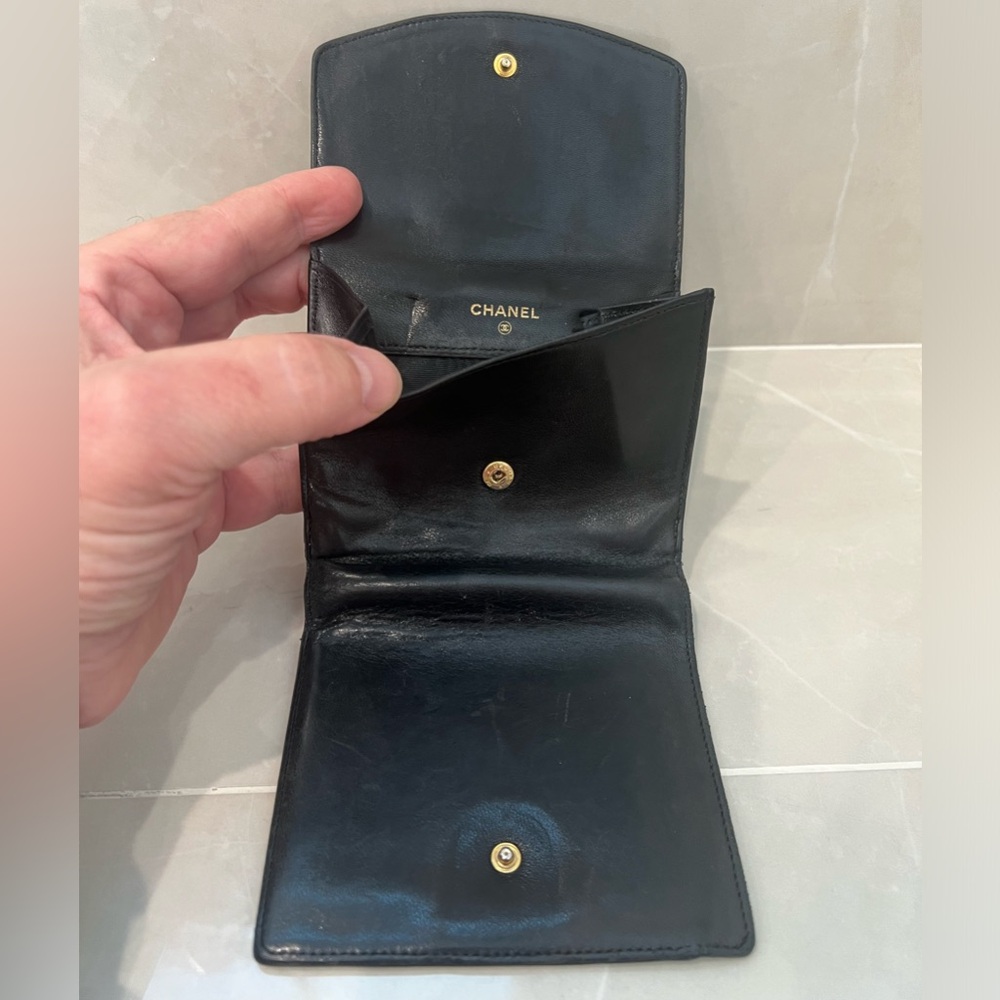 Authentic Chanel Black Leather Wallet - Picture 6 of 7